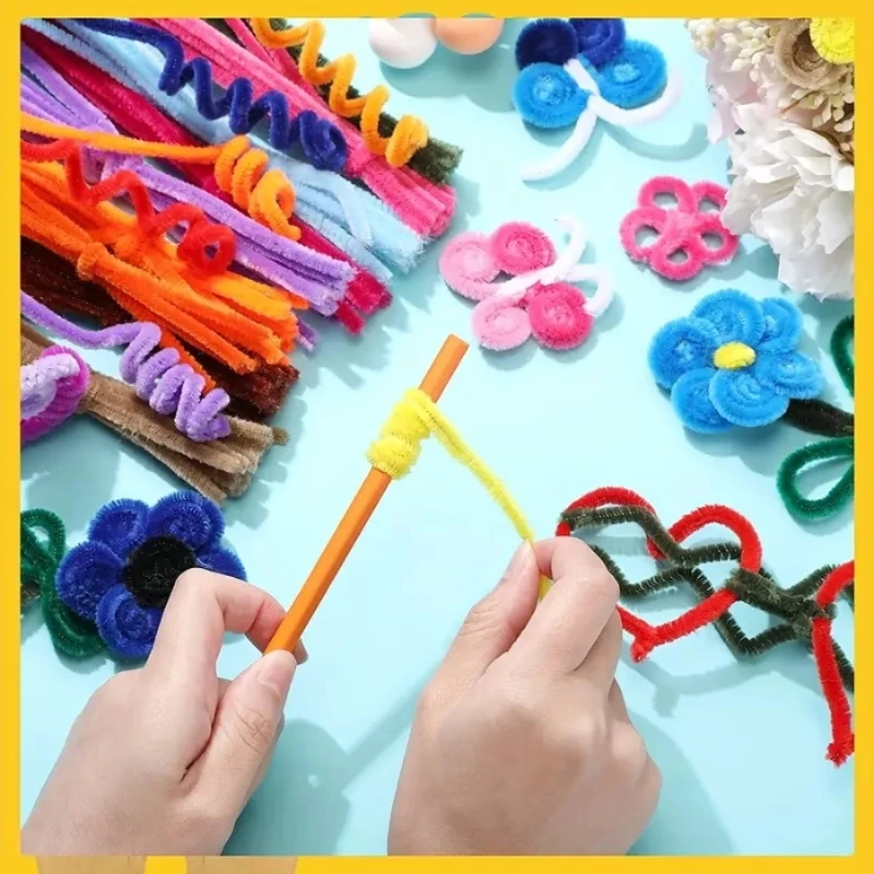 Chenille pipe cleaners chenille craft supplies 300 pcs 21 colors