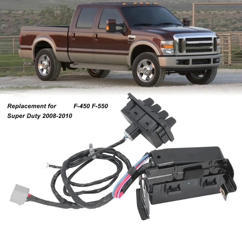 

Auxiliary Upfitter Panel with Harness Wiring for F150 F250 F350 F450 F550 F750 AL3Z13D730AA BC3Z14A303B