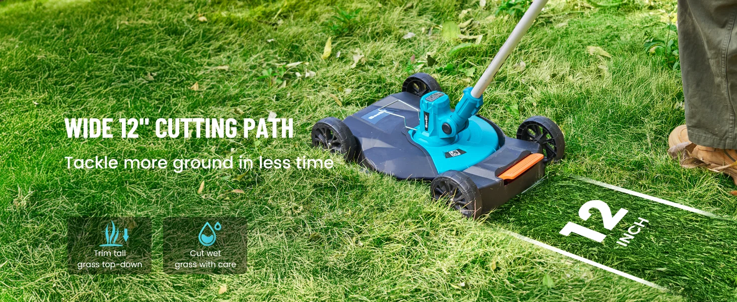 Weed Wacker Offers 12-inch Wide Cutting Swath