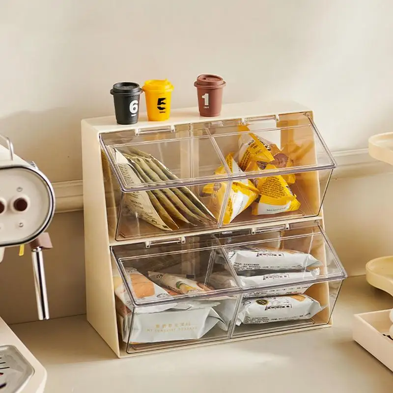 Stackable Tip-Out Bin Organizers