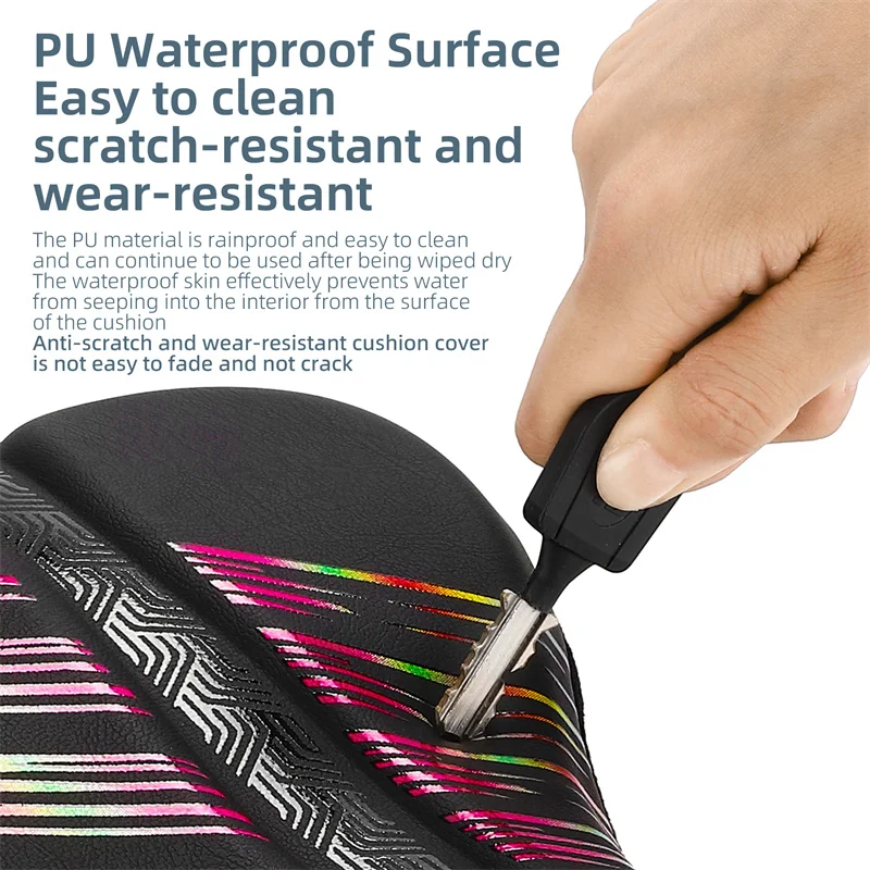 WEST BIKING Bike Anti-slip Waterproof Saddle Cover Soft Cushion Padded Sport Bicycle Outdoor Shock Absorption Cycling Seat Cover