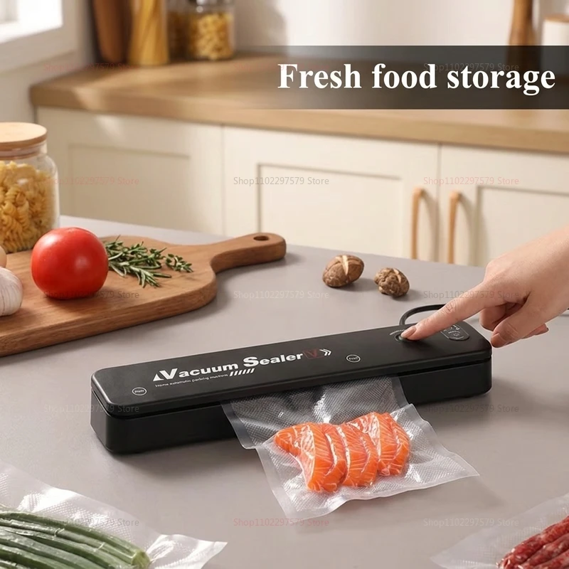 Fresh-keeping vacuum sealing machine, fully automatic household small sealing machine, food packaging machine sealing artifact 1