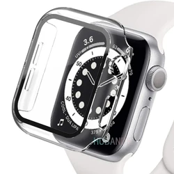 Premium Glass Cover for Apple Watch - Durable Screen Protector and Case (21 HD transparent)