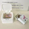 SKYSONIC INS ABS White Storage Box Multifunctional Dustproof Organizer Photocards, Stationerry,Make Up Sorting Flip Holder Suppl 4