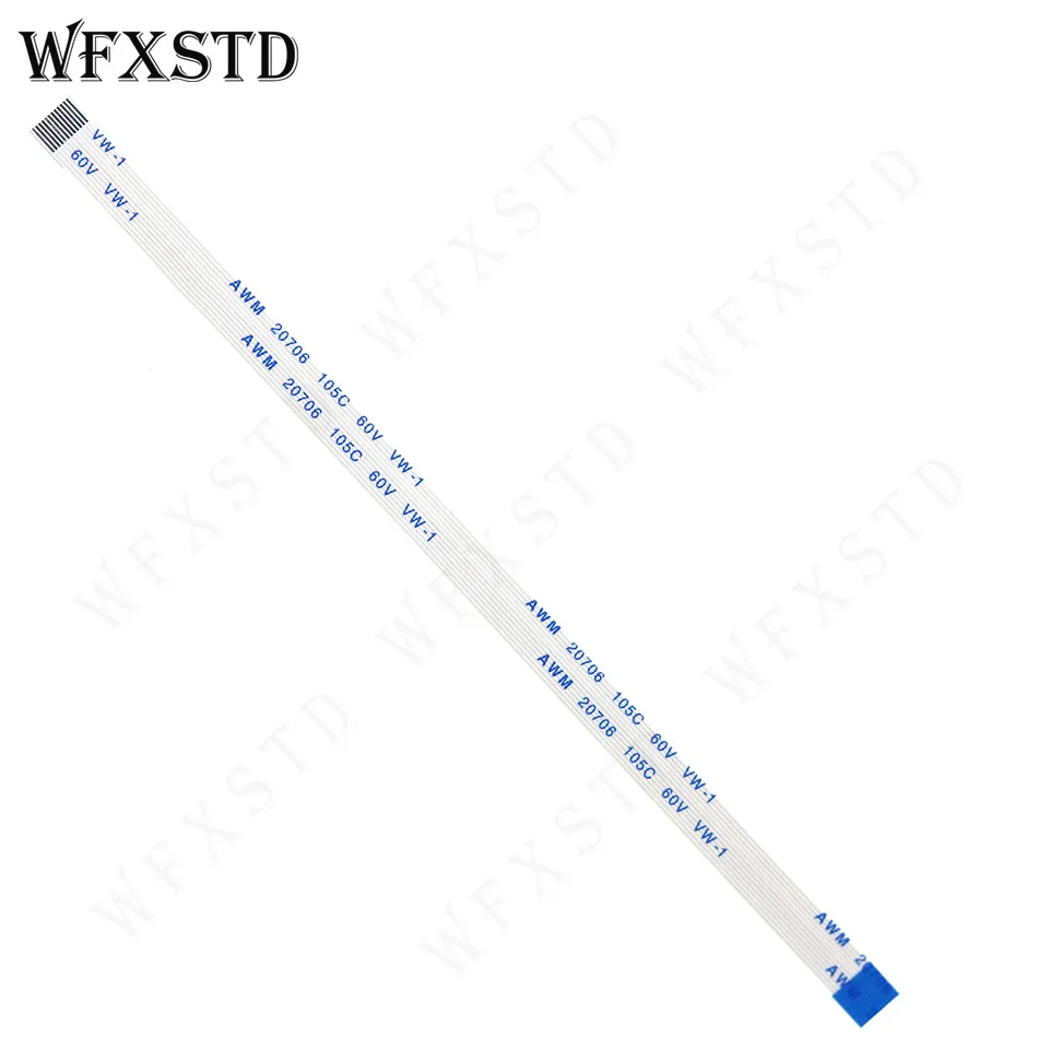 150mm 6.5mm 12Pins Type B New Flex cable AWM 20706 105C 60V VW-1 Reverse Side Copper Contact