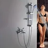 1 Set Electroplated 304 Stainless Steel Washroom Shower Hot And Cold Faucet, Bathroom Toilet Bathroom Tub Water Mixing Valve, Co 2