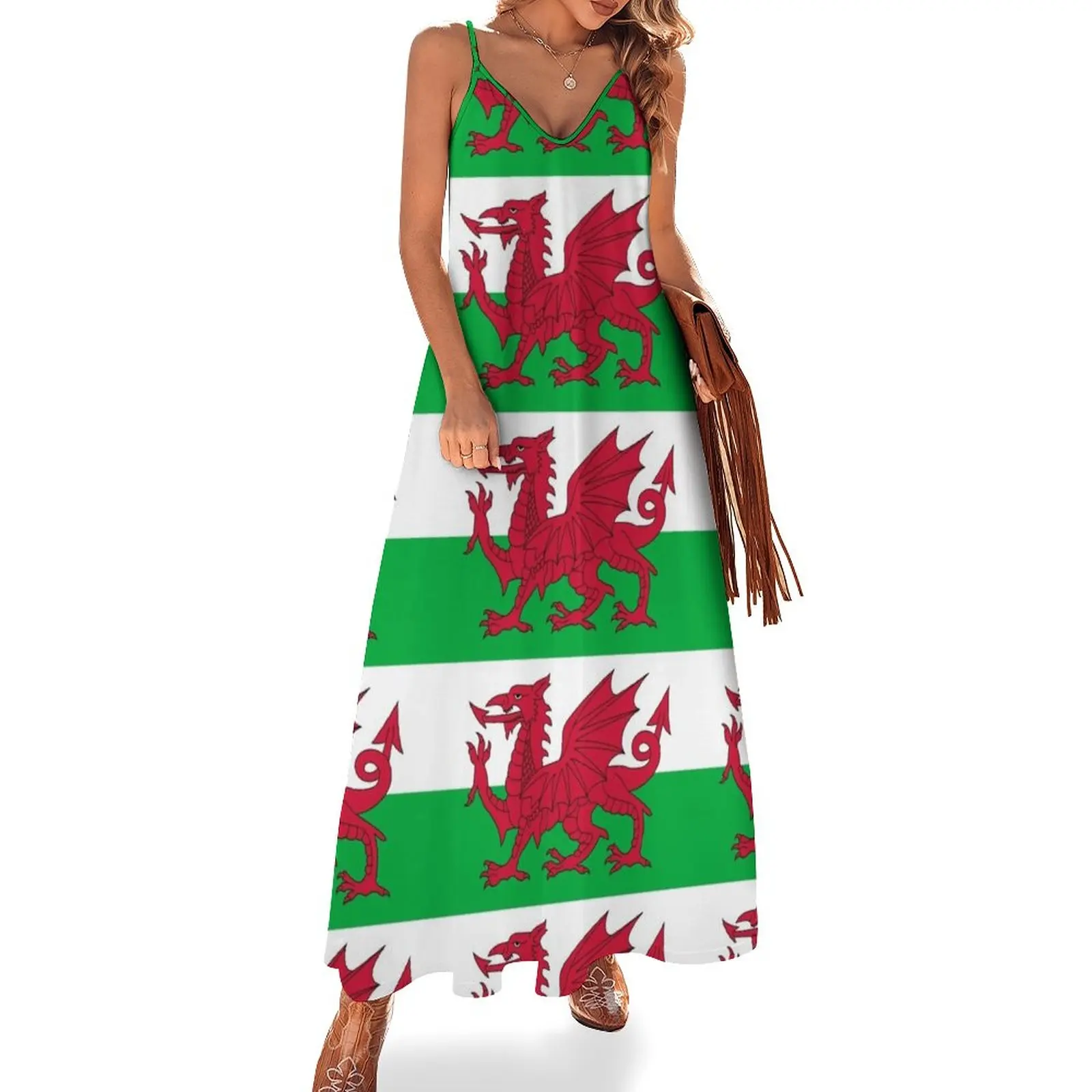 

Flag of Wales Sleeveless Dress elegant women's dresses for wedding women dress