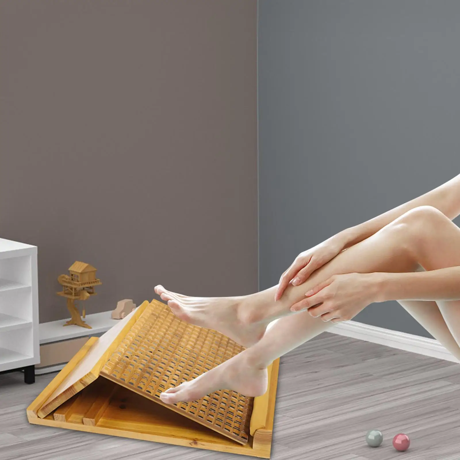 

Wooden Slant Board Fitness Pedal Professional Wooden Slant Board for Training Equipment Balancing Board Body Stretching