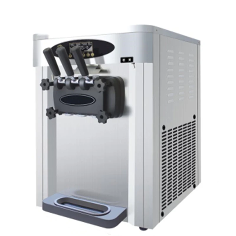 

36-42L/H Ice cream machine commercial desktop small automatic cone ice cream machine three-color sundae machine