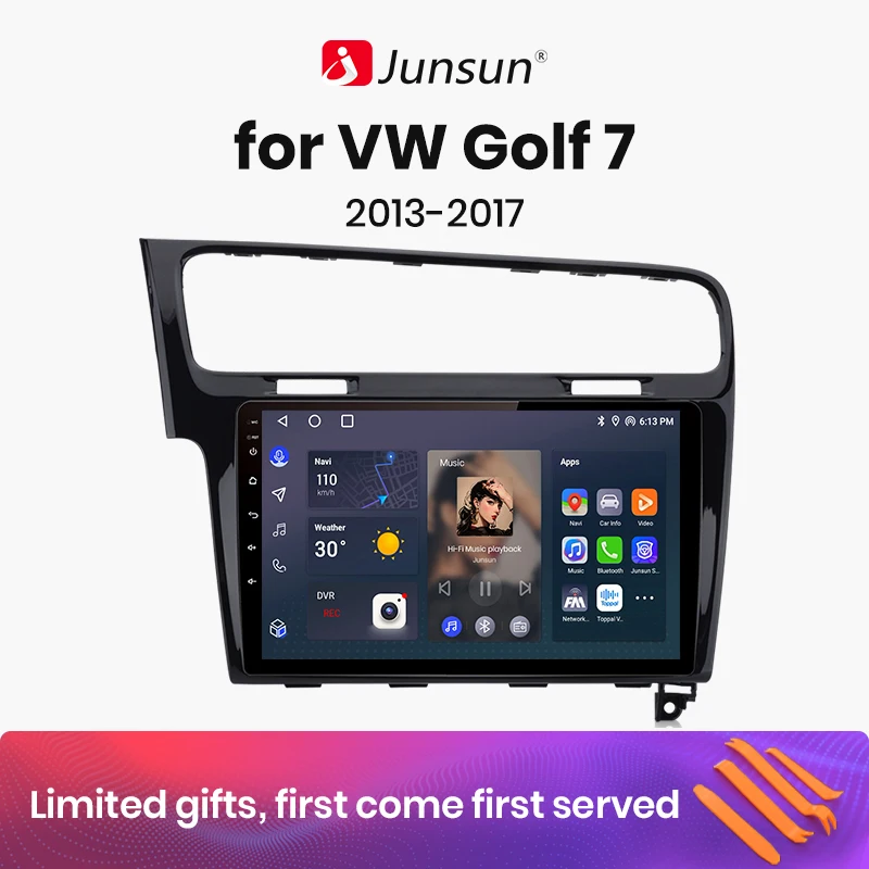 

Junsun V1 AI Voice Wireless CarPlay Android Auto Radio for VW Volkswagen Golf 7 2013-2017 4G Car Multimedia GPS 2din autoradio
