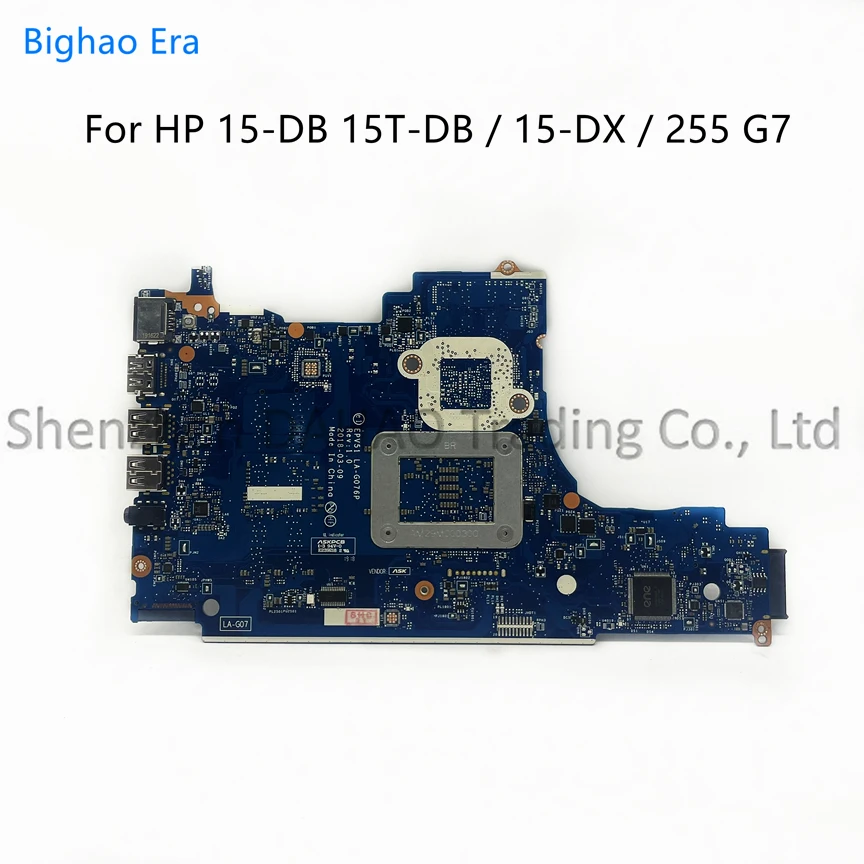 para hp 15t-db 15-db 15-dx 255 g7 Laptop Motherboard com R32200 R5-2500 R7-2700 Cpu Ddr4 L20666601 L20664-601 Epv51 La-g076p - Imagem 2