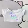 15cm/20cm baby clothing t-shirt versatile cute doll contrasting base shirt with no attribute cotton doll accessories 4