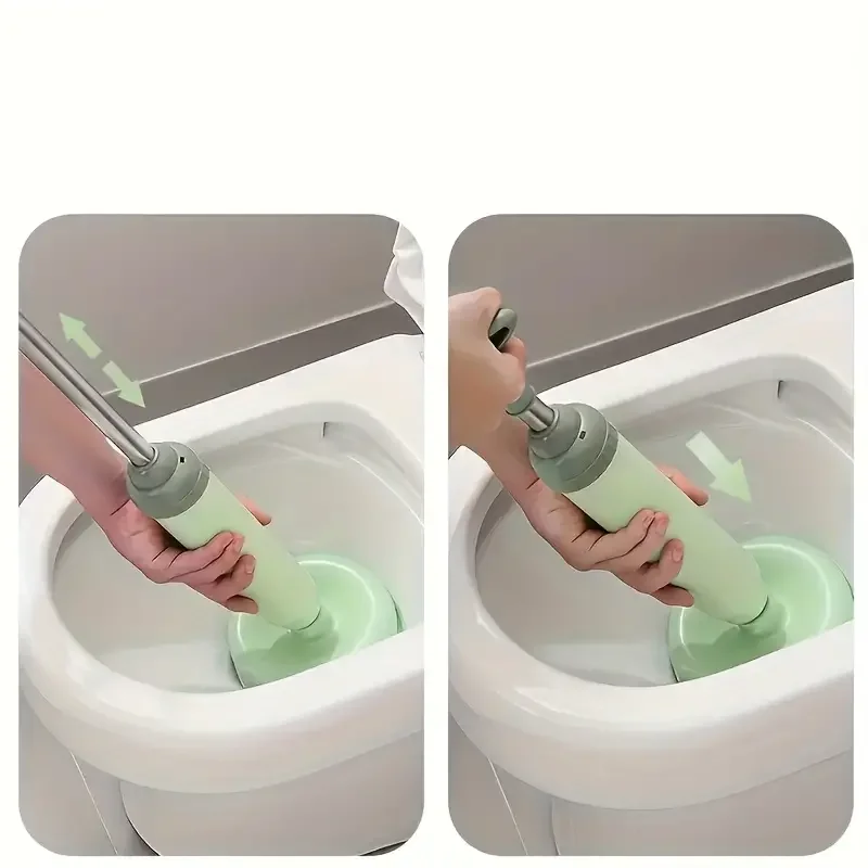 Powerful Toilet Plunger Leather Suction Cup Unclog Kitchen and Bathroom Drains 1pc