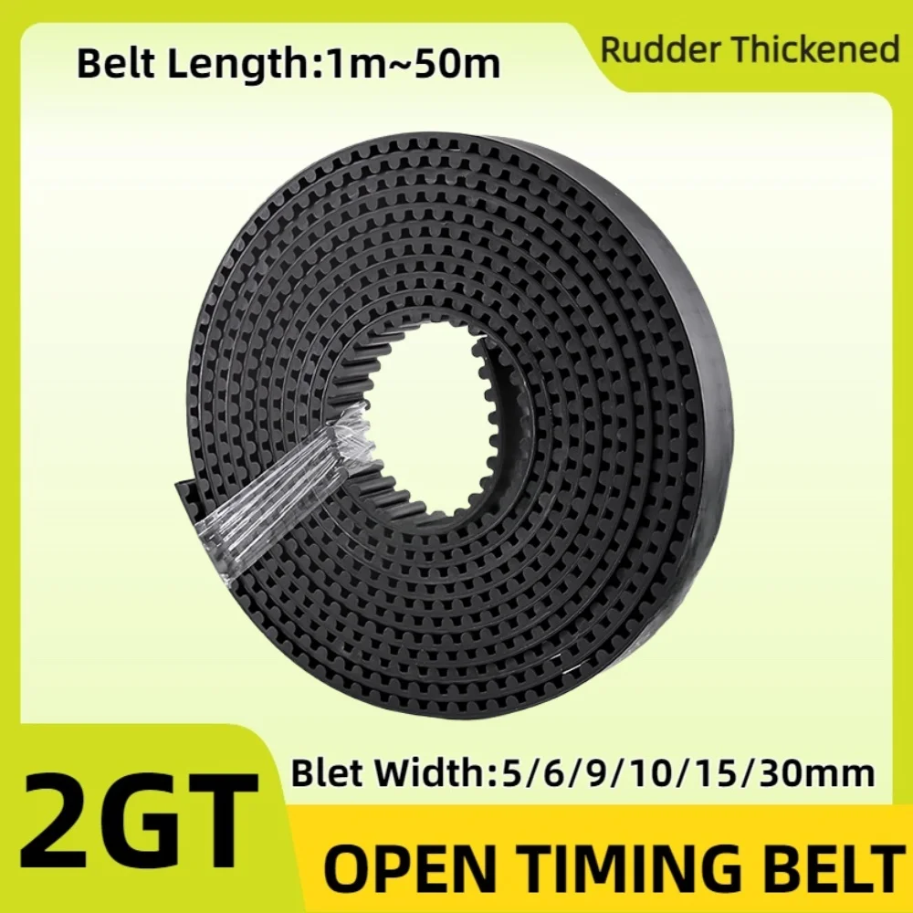 2GT Zahnriemen Geschlossene Schlaufe – Breite 5/6/7 Mm, Umfang 456–532 Mm, 2 Mm Teilung, Gummi, Für 3D-Drucker & CNC – Präzise Synchronriemen