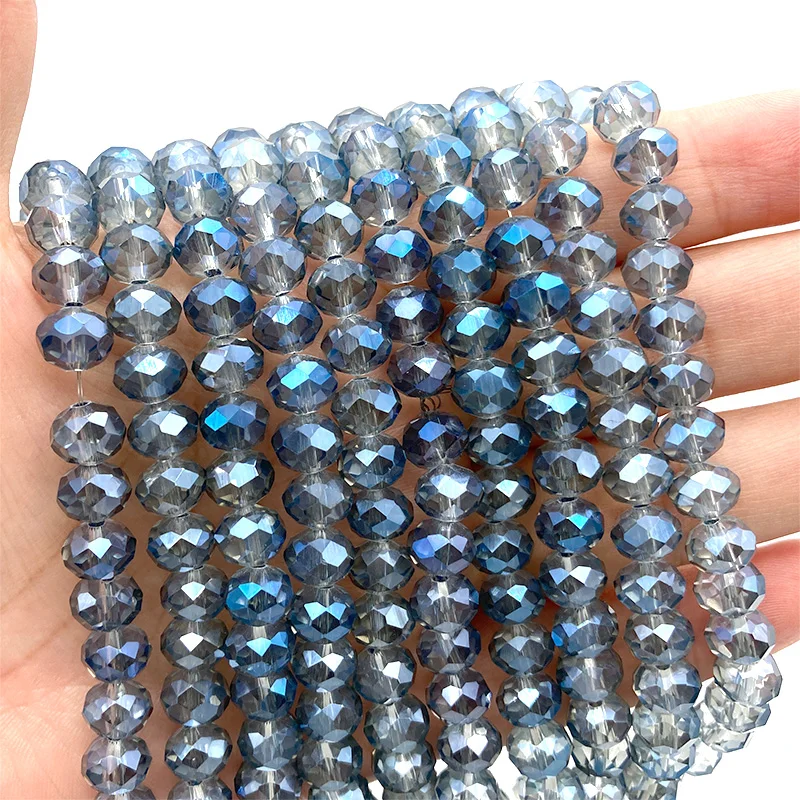 2 3 4 6 8mm Austria Faceted Crystal Beads Rondelle Loose Spacer Bracelets Earring DIY Glass Beads for Jewerly Making
