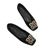 Flat Shoes for Women's Spring New Square Toe Versatile Shallow Cut Low Heel Women's Shoes Loafers Women Large Size 44 45 46 5