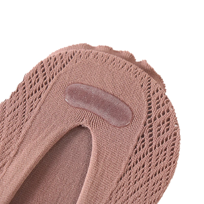 Sommer Slipper Kappe Socken Mesh Hohl Keine Show Socken Schweiß absorbieren Boot Socke Knöchel Kurze Socken Atmungsaktiv Fünf Finger socken – Detail 6