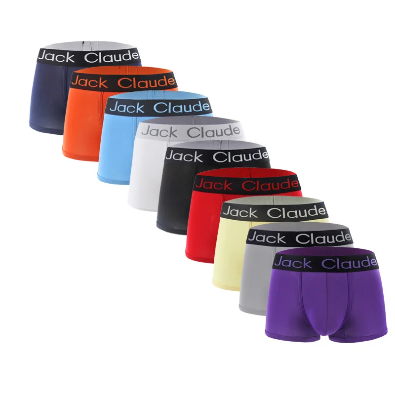 JACK CLAUDE 5pcs/lot Men Boxer Briefs Solid Sexy Lingerie Underpants ...