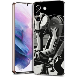 Silicone Clear Mountain Bike Cycling Art Phone Case Cover - Samsung S20 Plus (B7)