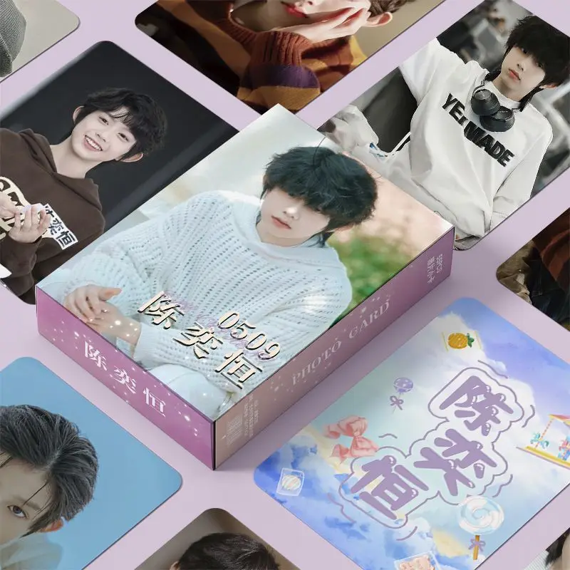 55pcs/Box TF Family Chen Yiheng Mini Card Laser Lomo Card Fans Collection Gifts