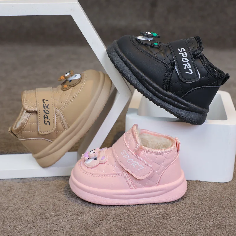 Cotton Boots for Kids Soft Anti Slip Winter Shoes