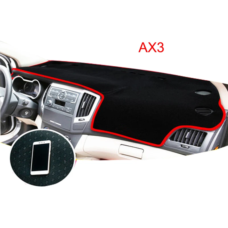 Car Dashboard Avoid Light Pad Instrument Platform Desk Cover Mats Carpets Auto Accessories DONG FENG AX3 AX4 AX5 AX7