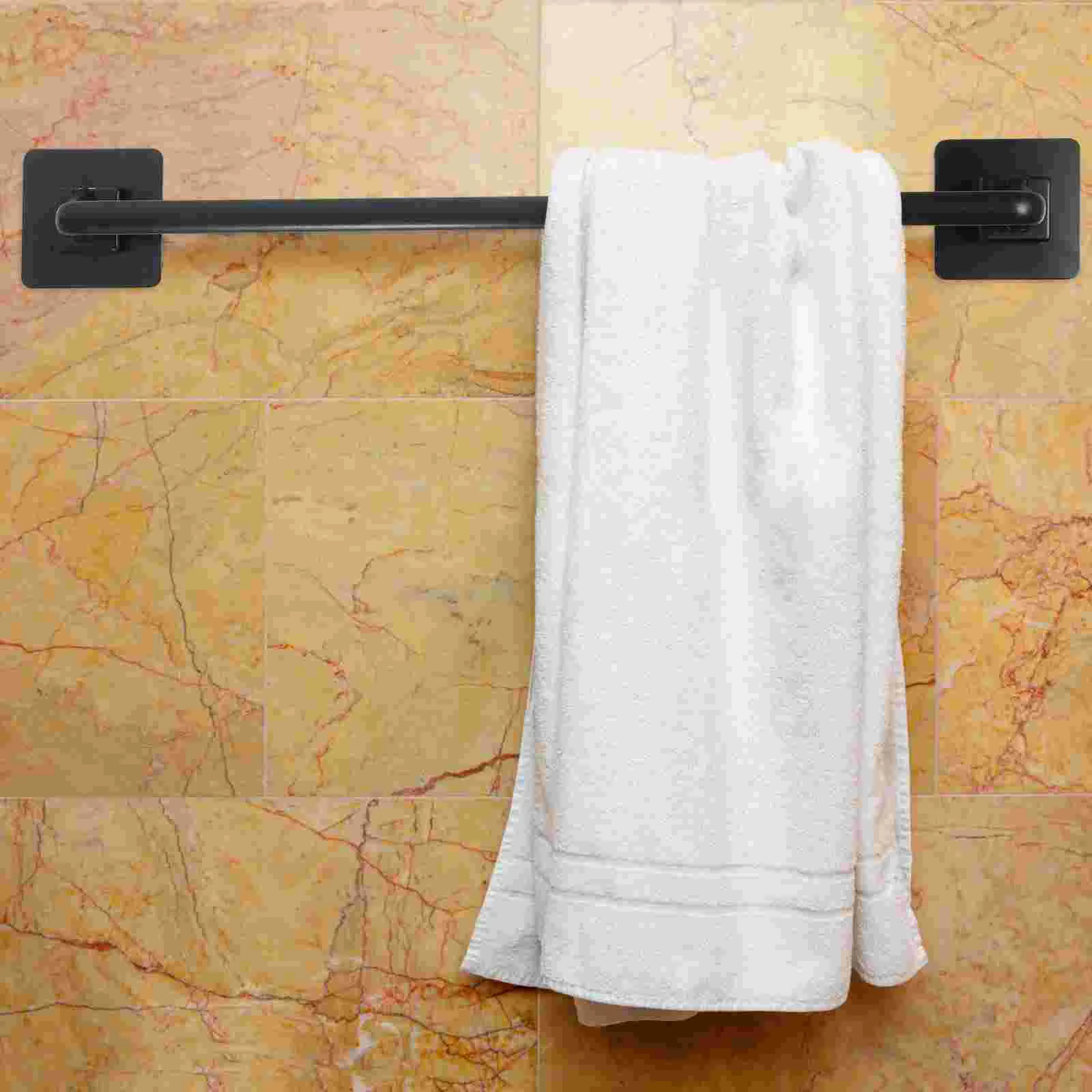 

Removable Towel Bar Tower Storage Holder Slipper Wall -mounted Rack for Home