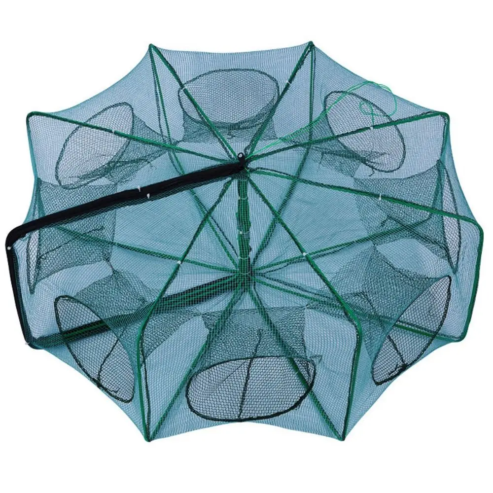 40~82cm Nylon Casting Nets 6/8/10 Holes Fishing Net High Quality Foldable Green Hexagon Octagon Net