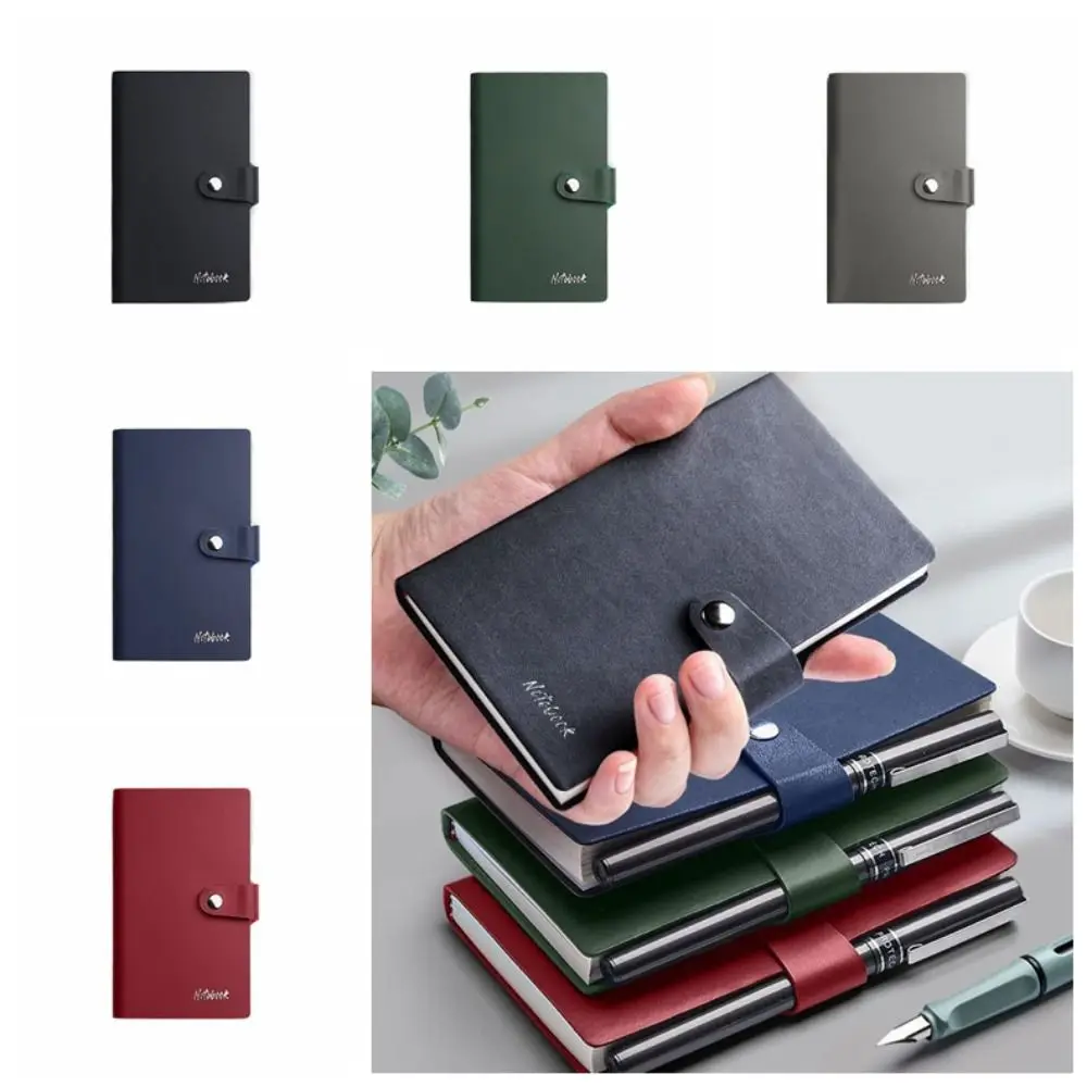 

Memo Diary Planner A7 Mini Notebook 100 Sheets Scrapbooking Agenda Organizer Pocket Notepad Word Book PU Cover Student