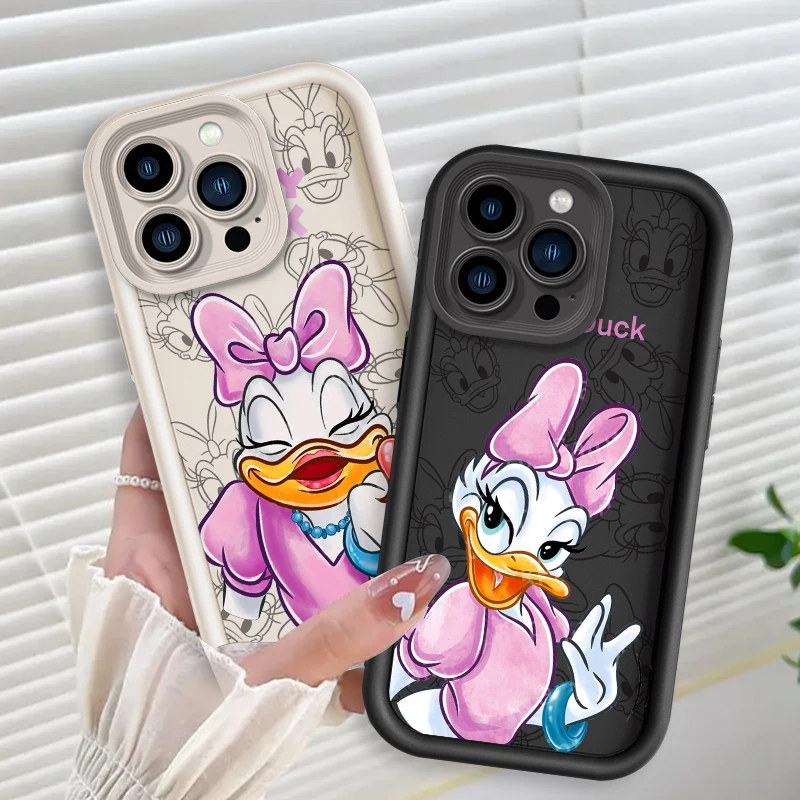 Pink Daisy Love Cartoon Eye Ladder Per Apple Iphone 15 14 13 12 11 Xs Xr X Pro Max Plus Custodia In Tpu Per Telefono