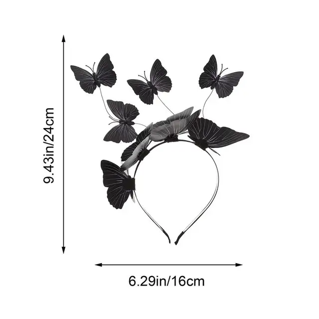 Butterfly Headband Party Hair Hoop Halloween Headband Costume Headpiece For Kids Party 6