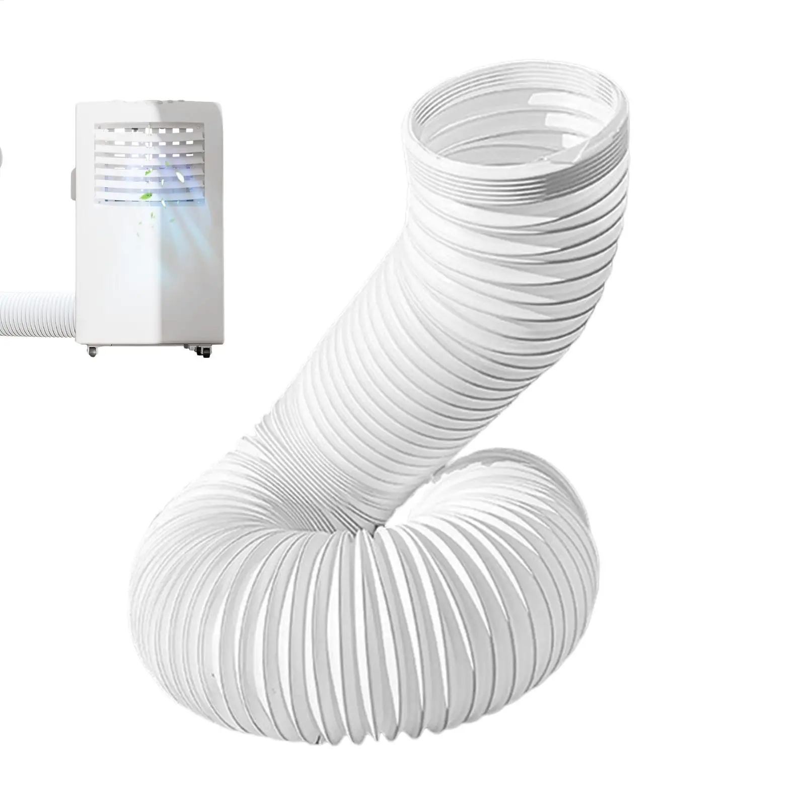 Air Conditioner Hose Portable Exhaust Vent Adjustable Length High Strength Tube Part for Tent RV Window Outdoor Room Indoor