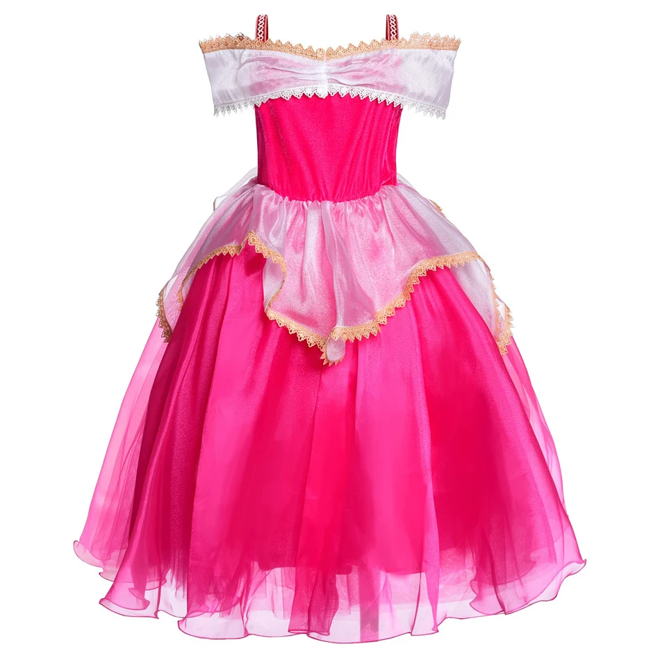 LiUiMiY Prinses Aurora Kostuum voor Meisjes, Carnaval Halloween