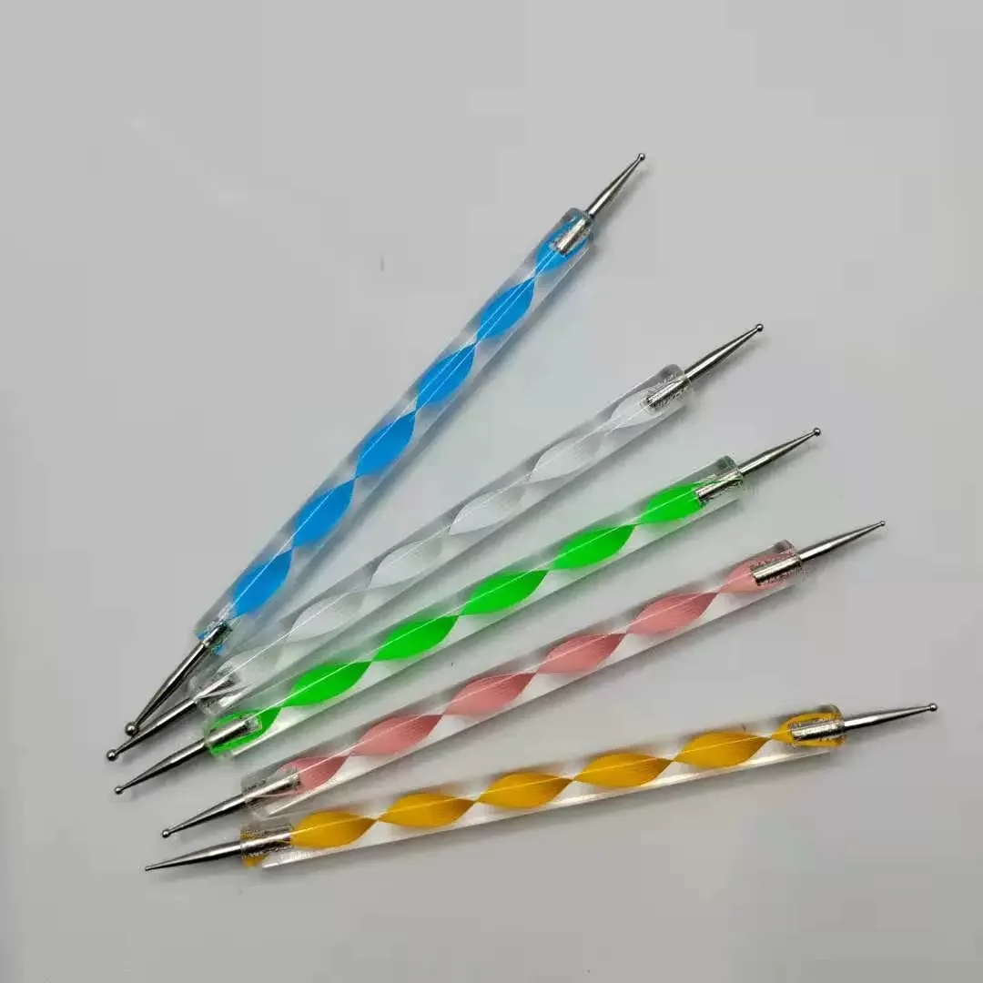 5/10/20개 믹스 네일 도팅 펜 창의적인 DIY 네일 아트 도팅 페인팅 도구 회전식 볼펜 도팅 네일 포인트 드릴 펜