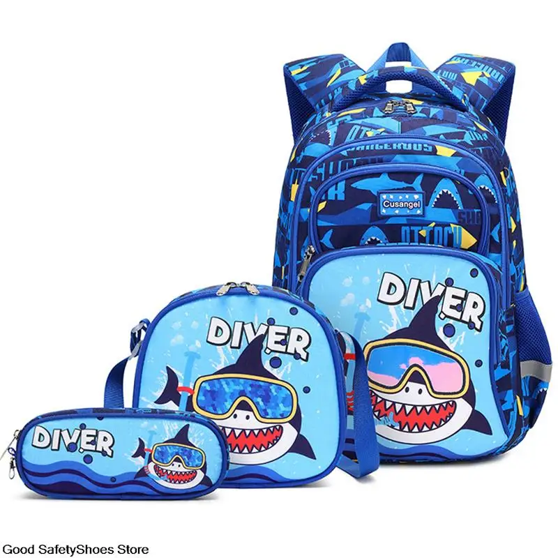 SHANGYE Stitch Mochila con bolsa de almuerzo, estuche para lápices, juego  de 3 bolsas para niños, mochilas de viaje impresas en 3D, mochila escolar  para niños : : Moda