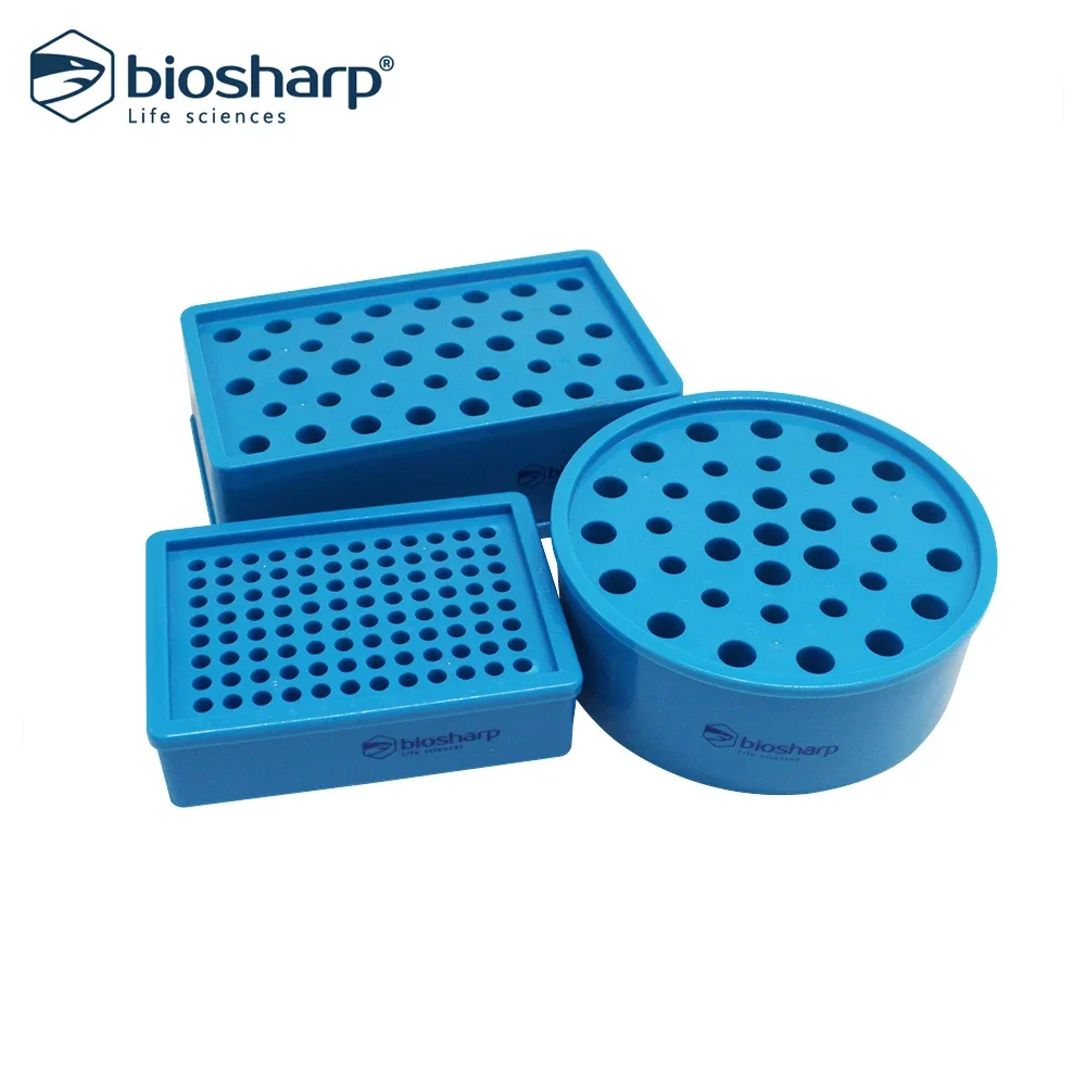 Biosharp 34/38/96 Well PCR Ice Box, Lab Equipment Suitable for 0.2/0.5 /1.5/ 2ml Cooling Centrifuge Tube Box