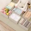 Foldable Cotton and Linen Visible Window Closet Clothing Storage Box, Fabric Storage Bin for Toys and Clothes, Closet Organizer, 5