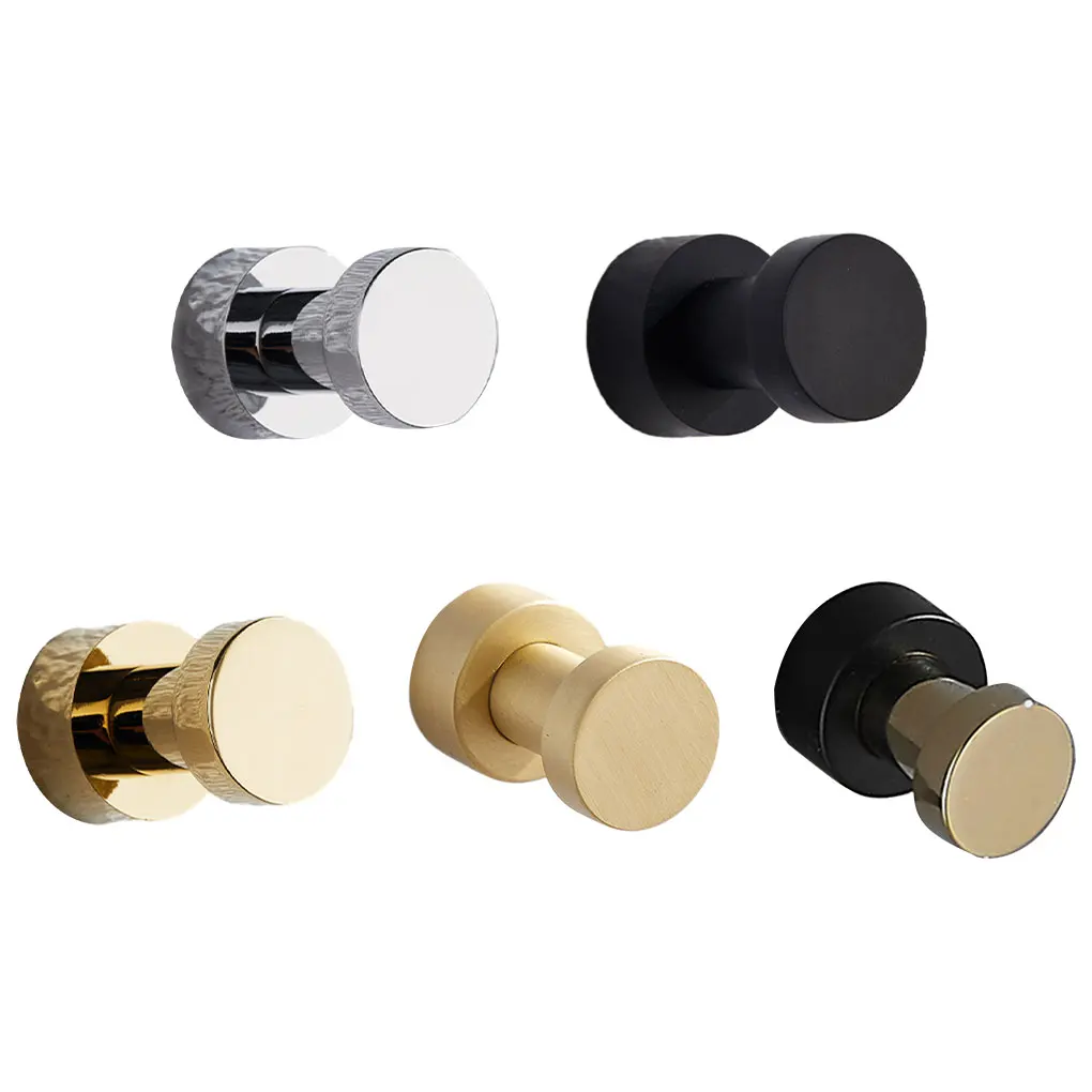 

Мощные самоклеящиеся крючки для полотенец-большая грузоподъемность, латунь, современный дизайн, медный цвет