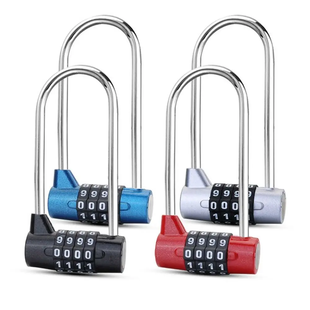 Lengthened Shackle Lock 4 Digit combination lock Anti-Theft Travel Suitcase Luggage Code Security Tools Hardware
