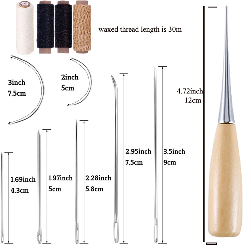 Leather Sewing Needle Thread Leather Needles Hand Sewing Stitching