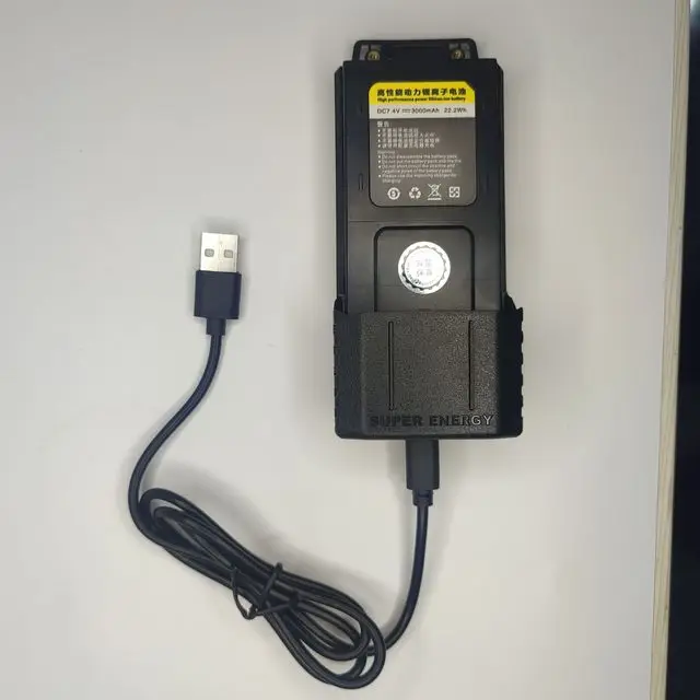 Baofeng UV5R Walkie Talkie Battery with Type-C Enlarge 2600mAh/3000mAh Li-ion Battery USB-C Cable BL-5 UV-5RA UV-5RE BF-F8+