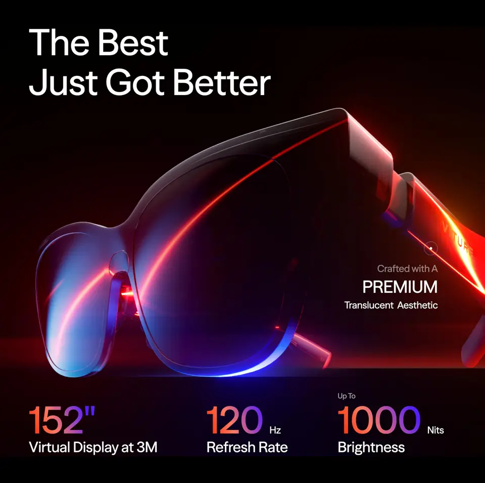 VITURE Luma XR グラス /AR スマートグラス 152インチ 1200p 超高精細