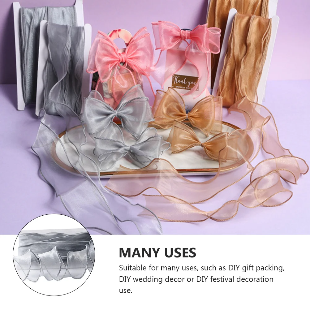 축제 DIY 리본 포장 눈 털실 인어 꼬리 웨딩 장식, 폴리에스터 천