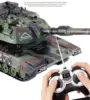 1:32 Military RC Tank Heavy Large Remote Control Toy Car with Shoot Bullets Model Metal Diecast Vehicles Hobbies Collection 2
