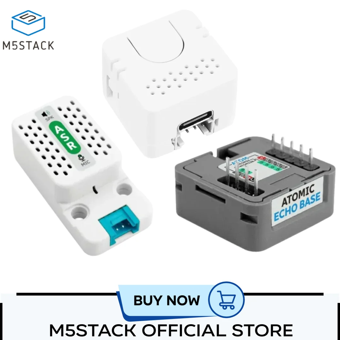 M5Stack Official ATOM Echo or Base ASR ESP32 Programmable Smart Speaker ...