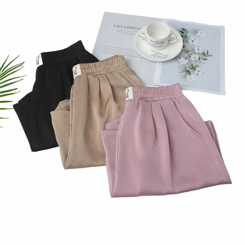 Summer New Casual Shorts For Women 100KG Thin Plus Size Women's wide-leg Hot Pants F438