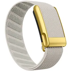 Gold Metal Frame Nylon Woven Elastic Sports Breathable Replacement Strap (For Whoop MG - B)