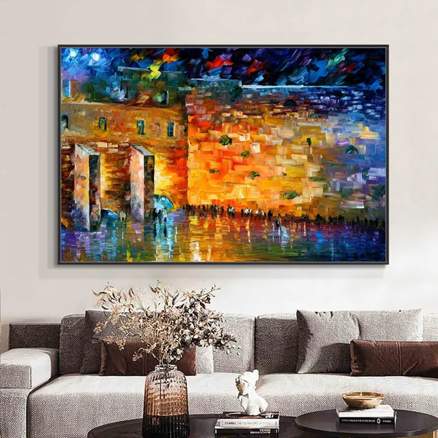 Quality Beautiful Wall Picture Artwork Handmade Oil Painting On Canvas Large  Contemporary For Sleeping Room Wall Decor Home Art - Painting & Calligraphy  - AliExpress