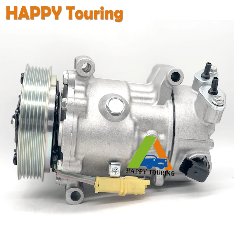 Per Citroen C4 Compressore Aria Condizionata Peugeot 207 208 307 308 Citroen C3 C4 C5 Sd6C12 6453Qj 6453Qk 6453Wk 6453Wl 6453Zz