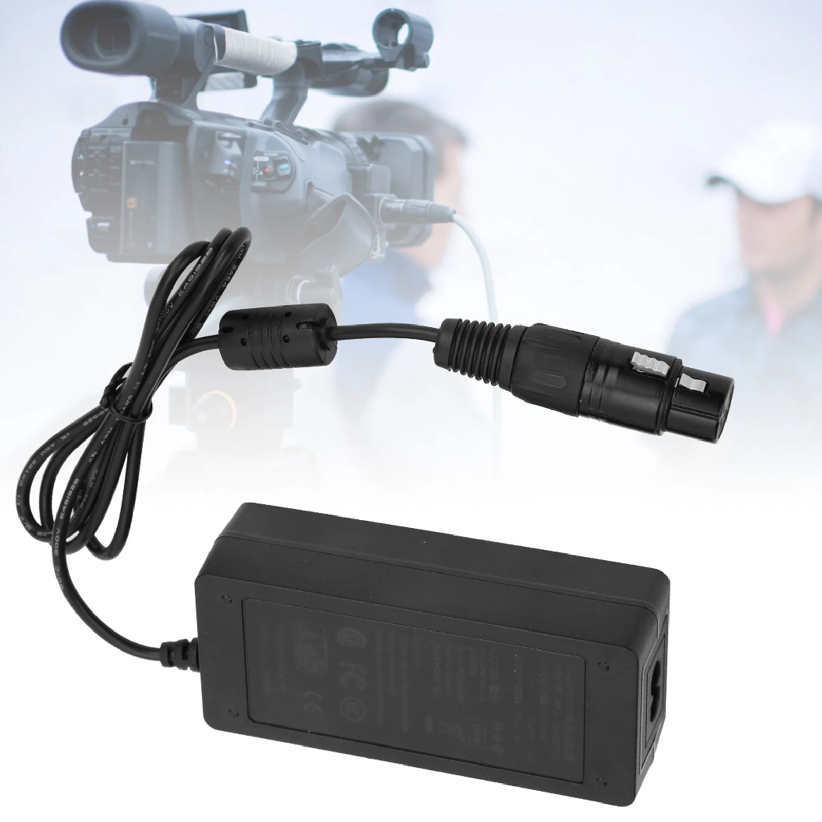 4 XLR Connector Adapter 4 XLR Connector Adapter DC12V 3A Power Supply for Camcorder Monitor Equipment
